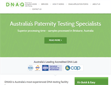 Tablet Screenshot of dnaq.com.au